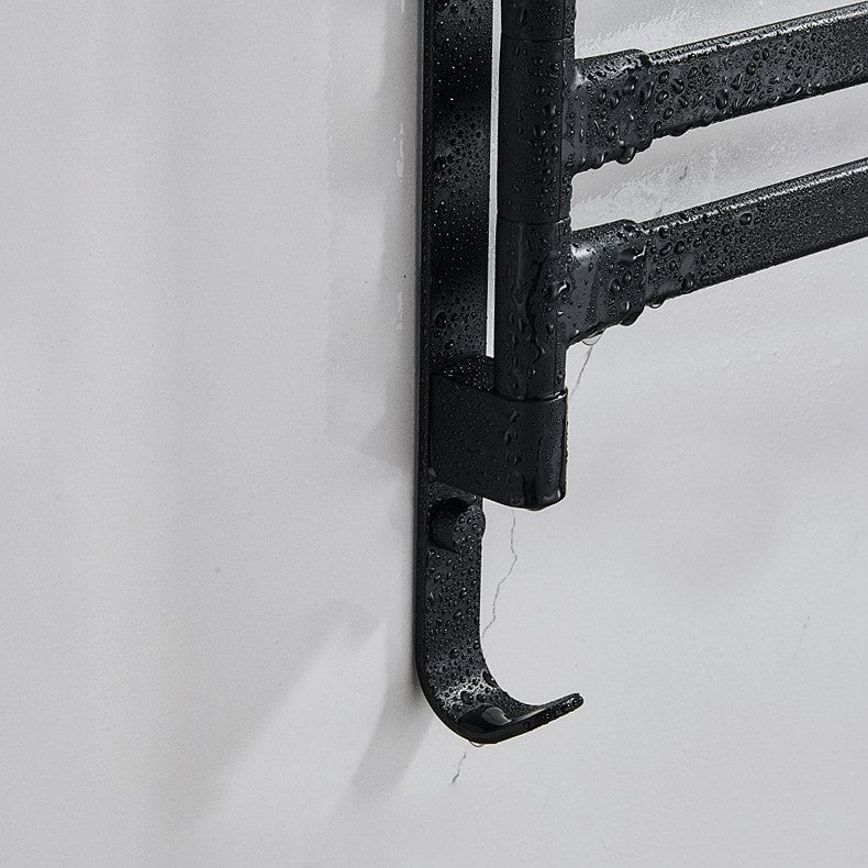  Handtuchregal Blackedge - Schwarzes Finish mit 2 -Armdesign-4