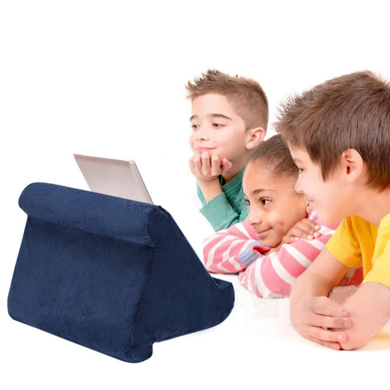 Einstellbarer Tablet -Standhalter mit weichem Stoff Design für iPad und Tablets - perfekt zum Lesen und Filmen