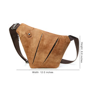 Jaxon | Urban Geometrische Leder Crossbody Tasche