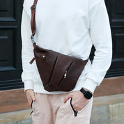 Jaxon | Urban Geometrische Leder Crossbody Tasche