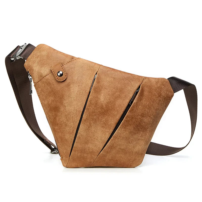 Jaxon | Urban Geometrische Leder Crossbody Tasche