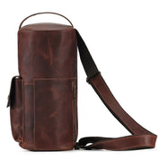 Lars | Klassische Lederzylinder-Schultertasche