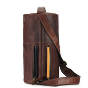 Lars | Klassische Lederzylinder-Schultertasche