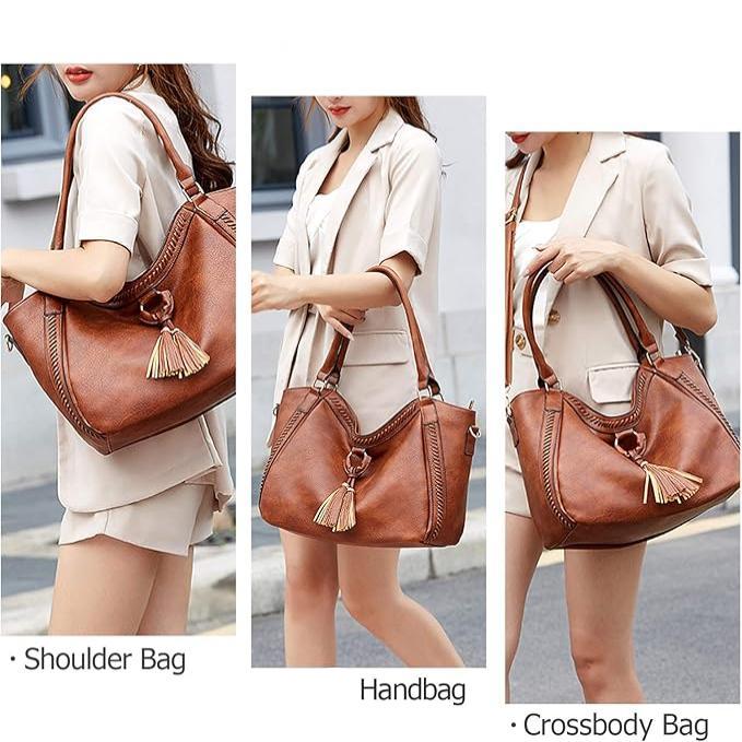 Lotte | Große Damen Reise Schultertasche aus Kunstleder