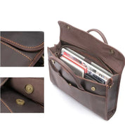 Liam | Herren Echte Leder Business Aktentasche Crossbody Messenger Tasche