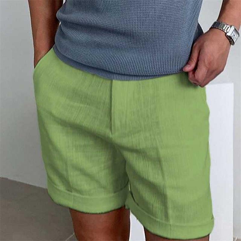  Herren -Leinenshorts - entspannte Pass-5