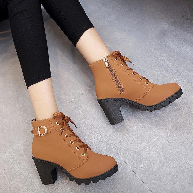 YUKI | Damen Winterstiefel - Elegant und Robust mit Blockabsatz