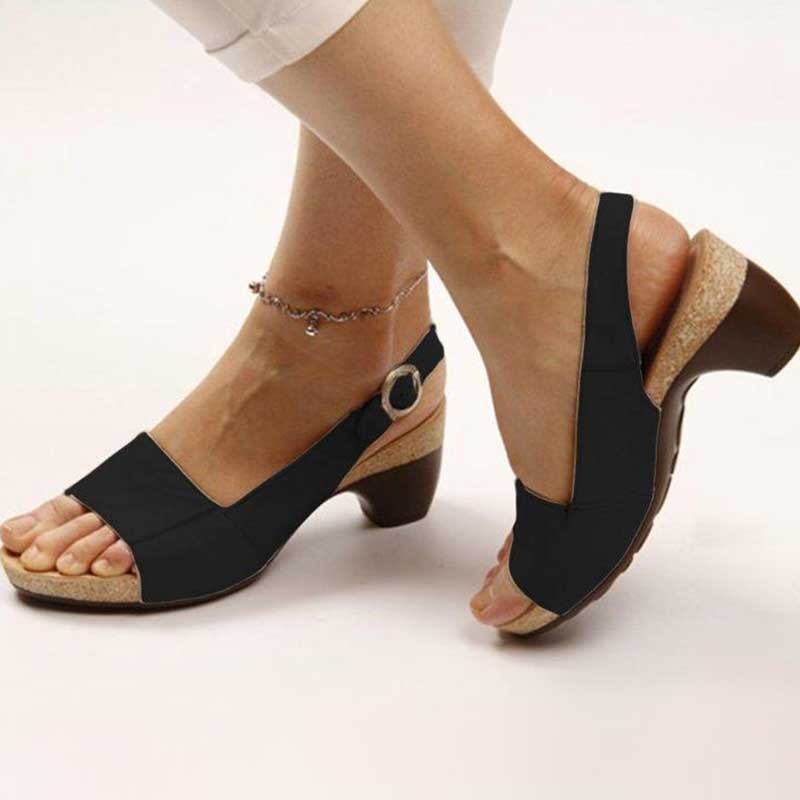 Cassidy | Elegante Komfort Sandalen mit Absatz