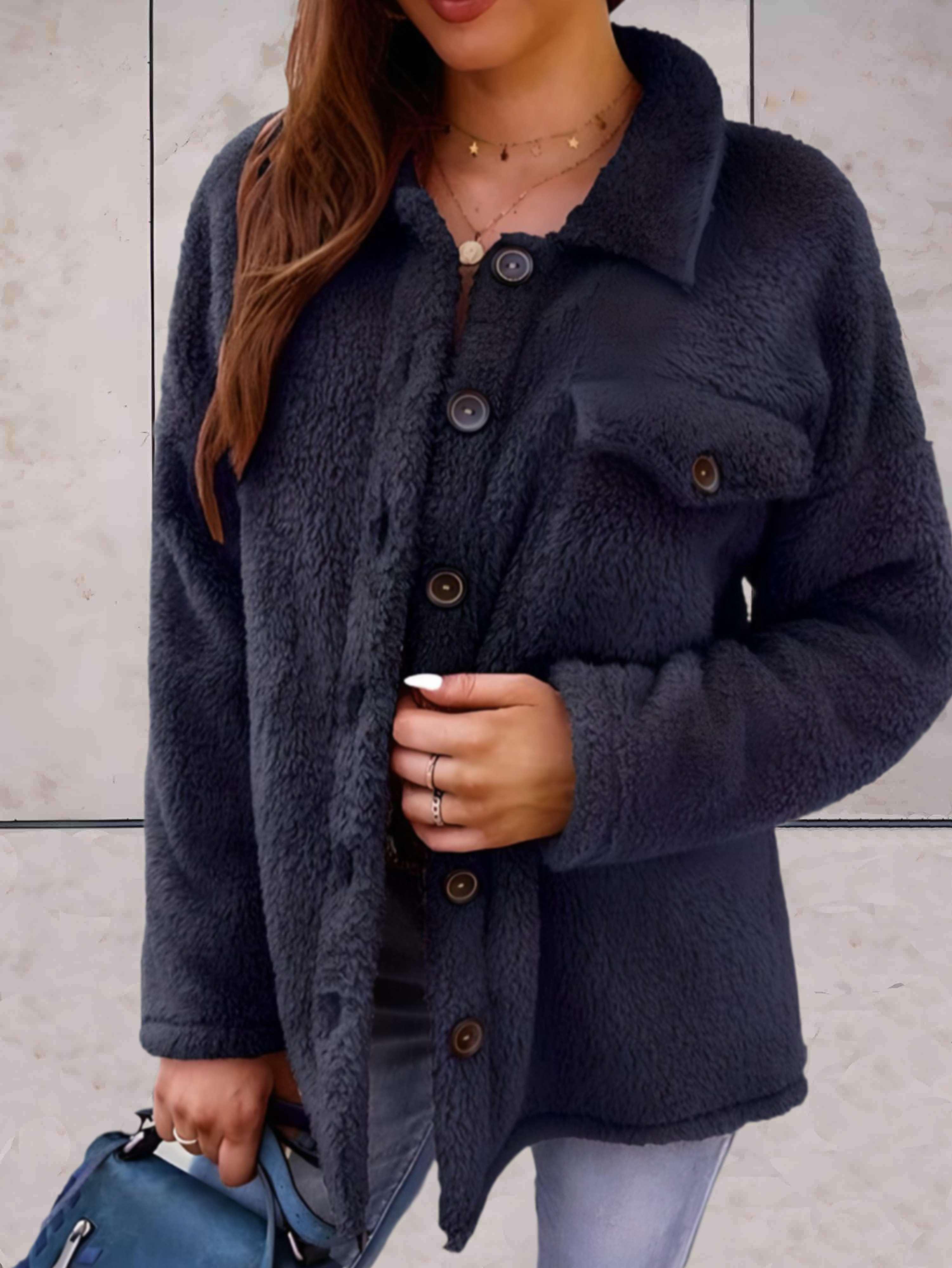 Mathilda | Modische Winterjacke mit Knöpfen