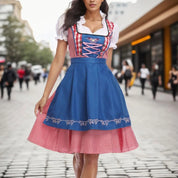 JANE | Oktoberfest Retro Karo Dirndl Kleid