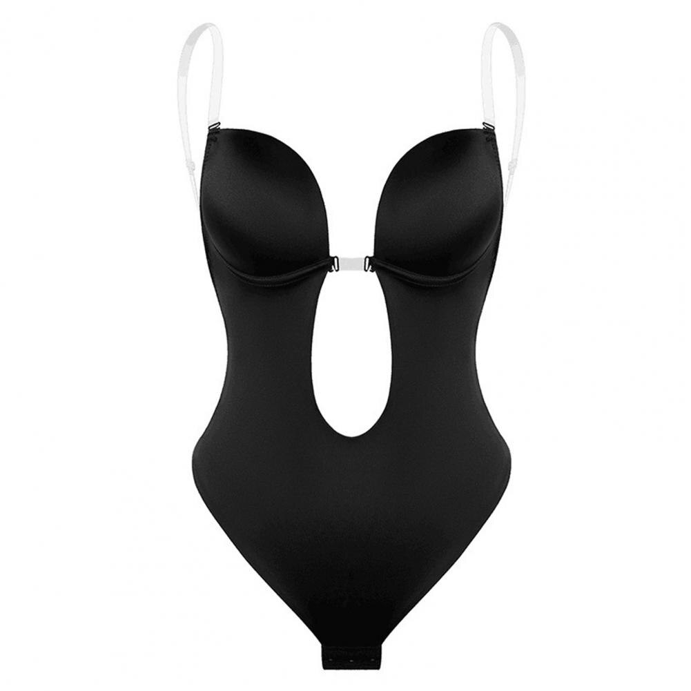 Deep V -Ausschnitt Shapewear Body - Ultimate Body Shaper für makellose Silhouette-1
