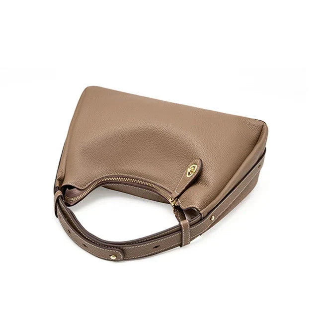 Lila | Vielseitige Genarbte Leder Crossbody Tasche