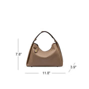 Lila | Vielseitige Genarbte Leder Crossbody Tasche